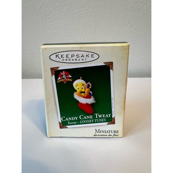 2005 Hallmark Ornament Candy Cane Tweety Mini Hallmark Christmas Tree - Picture 2 of 5